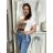 T-Shirt Kurzarm Damen (uni sl) ITALIENISCHE Mode IM518106