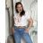 T-Shirt Kurzarm Damen (uni sl) ITALIENISCHE Mode IM518106