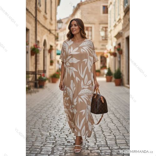 Kleid T-Shirt Tunika Langarm Damen (uni sl) ITALIENISCHE Mode IM118044