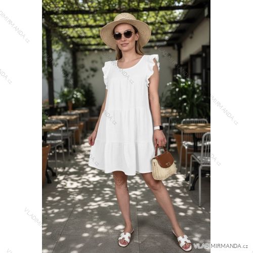 Kleid T-Shirt Tunika Langarm Damen (uni sl) ITALIENISCHE Mode IM118044