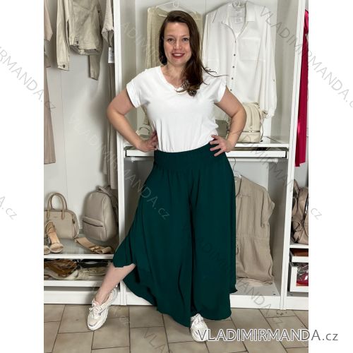 Lange Sommer-Haremshose für Damen (42/44/46 Einheitsgröße) ITALIAN FASHION IM424361 zelená smaragdová S / M