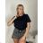 Übergroßer Langarm-Strickpullover für Damen (S/M EINHEITSGRÖSSE) ITALIAN FASHION IMPTI23NG77001 -   schwarz -   S / M