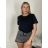 Übergroßer Langarm-Strickpullover für Damen (S/M EINHEITSGRÖSSE) ITALIAN FASHION IMPTI23NG77001 -   schwarz -   S / M