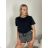 Übergroßer Langarm-Strickpullover für Damen (S/M EINHEITSGRÖSSE) ITALIAN FASHION IMPTI23NG77001 -   schwarz -   S / M