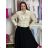 Kurze Damen-Jeansjacke (S-2XL) MOON GIRL MOON26GY2607P beige 2XL