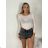 Langarm-T-Shirt für Damen (S/M EINHEITSGRÖSSE) ITALIAN FASHION IMPDY23HH2321/LS16577