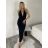 Ärmelloses Sommerkleid für Damen (S/M EINHEITSGRÖSSE) ITALIAN FASHION IMPLP2360510080 S / M schwarz
