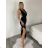 Ärmelloses Sommerkleid für Damen (S/M EINHEITSGRÖSSE) ITALIAN FASHION IMPLP2360510080 S / M schwarz