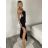 Ärmelloses Sommerkleid für Damen (S/M EINHEITSGRÖSSE) ITALIAN FASHION IMPLP2360510080 S / M schwarz