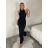 Ärmelloses Sommerkleid für Damen (S/M EINHEITSGRÖSSE) ITALIAN FASHION IMPLP2360510080 S / M schwarz