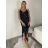 Ärmelloses Sommerkleid für Damen (S/M EINHEITSGRÖSSE) ITALIAN FASHION IMPLP2360510080 S / M / L schwarz