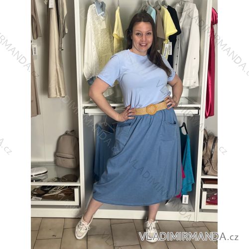 Ärmellose Jacke mit langen Ärmeln (uni sl) ITALIENISCHE Mode IMC17326 S / M / L hellblau