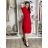 Damen Stretchhose (S/M/L Einheitsgröße) ITALIAN FASHION IM525STELA S / M / L rot