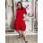 Damen Stretchhose (S/M/L Einheitsgröße) ITALIAN FASHION IM525STELA S / M / L rot