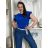 Kleid mit 3/4 Ärmeltasche für Damen (uni sl) ITALIAN Fashion IM3181746