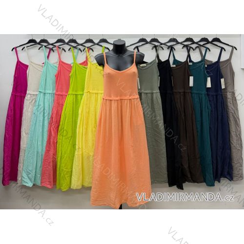 Sommerkleid oval Kurzarm Damen Übergröße (50/52/54 Einheitsgröße) ITALIAN FASHION IM425011