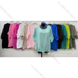 Sommerkleid oval Kurzarm Damen Übergröße (50/52/54 Einheitsgröße) ITALIAN FASHION IM425011
