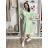 Langarm-Hemdkleid für Damen (Einheitsgröße S/M) ITALIAN FASHION IMWGM23447  weiß
