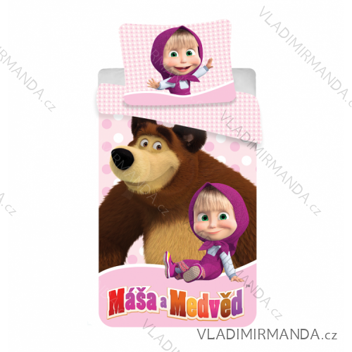 Leinen Mascha und Bär Maša und Baby Bär (140 * 200) JF MASAMEDVED02