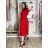 Damen Stretchhose (S/M/L Einheitsgröße) ITALIAN FASHION IM525STELA M/L/XL rot