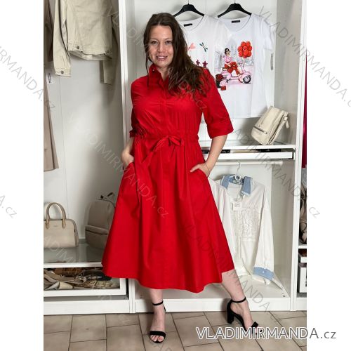 Damen Stretchhose (S/M/L Einheitsgröße) ITALIAN FASHION IM525STELA M/L/XL rot