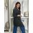 Lange Damen Fleecejacke (SML-XL) ITALIAN FASHION IMD211106 S / M / L grünes Khaki