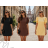 Elegantes Kurzarmkleid mit Rüschen für Damen (S/M/L) Italienische Mode IMWAX260001