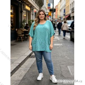 Sommerkleid oval Kurzarm Damen Übergröße (50/52/54 Einheitsgröße) ITALIAN FASHION IM425011