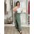 Sommerkleid oval Kurzarm Damen Übergröße (50/52/54 Einheitsgröße) ITALIAN FASHION IM425011 S / M / L dunkelbeige