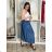 Elegante Hose mit Gürtel für Damen (S/M/L ONE SIZE) ITALIAN FASHION IM425057 M/L/XL hellblau