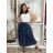 Elegante Hose mit Gürtel für Damen (S/M/L ONE SIZE) ITALIAN FASHION IM425057 M/L/XL hellblau