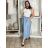 Elegante Hose mit Gürtel für Damen (S/M/L ONE SIZE) ITALIAN FASHION IM425057 M/L/XL hellblau