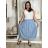 Elegante Hose mit Gürtel für Damen (S/M/L ONE SIZE) ITALIAN FASHION IM425057 M/L/XL hellblau
