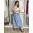 Elegante Hose mit Gürtel für Damen (S/M/L ONE SIZE) ITALIAN FASHION IM425057 M/L/XL hellblau