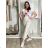Sommerkleid oval Kurzarm Damen Übergröße (50/52/54 Einheitsgröße) ITALIAN FASHION IM425011