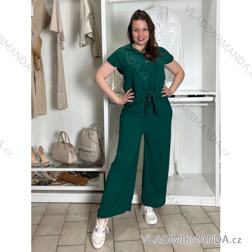 Set aus Sommertunika und Hose für Damen (Einheitsgröße S/M/L) ITALIAN FASHION IM424200/DU M/L/XL dunkler Smaragd