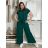 Set aus Sommertunika und Hose für Damen (Einheitsgröße S/M/L) ITALIAN FASHION IM424200/DU M/L/XL dunkler Smaragd