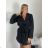 Damen-Oversize-Langarm-Hemd mit verlängerten Ärmeln (S/M ONE SIZE) ITALIAN FASHION IMPLI2234690