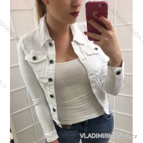Damen Jeansjacke (S-2XL) MOON GIRL MOG26GY2607B/DUR 2XL weiß