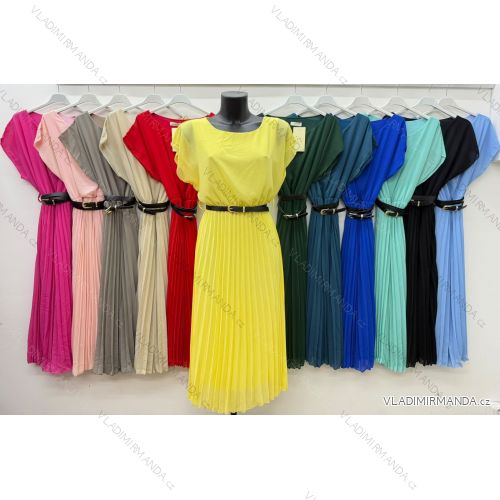 Sommerkleid oval Kurzarm Damen Übergröße (50/52/54 Einheitsgröße) ITALIAN FASHION IM425011