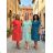 Sommerkleid oval Kurzarm Damen Übergröße (50/52/54 Einheitsgröße) ITALIAN FASHION IM425011
