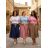Sommerkleid oval Kurzarm Damen Übergröße (50/52/54 Einheitsgröße) ITALIAN FASHION IM425011