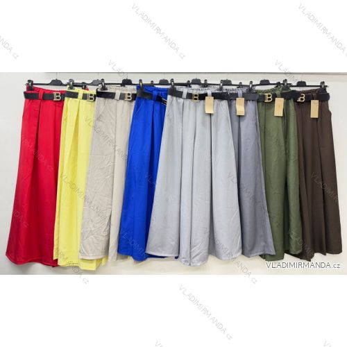 Elegante Hose mit Gürtel für Damen, Übergröße (44/46/48 Einheitsgröße) ITALIAN FASHION IM425557