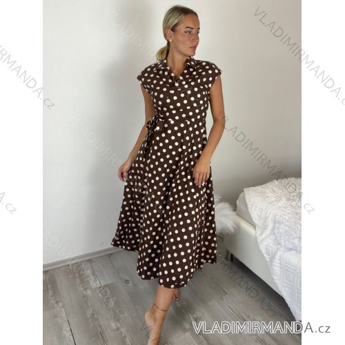 Kleid mit 3/4 Ärmeltasche für Damen (uni sl) ITALIAN Fashion IMWD20529