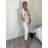 Kurzes gestricktes Langarmkleid für Damen (S/M EINHEITSGRÖSSE) ITALIAN FASHION IM424325