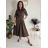 Langärmliges Hemdkleid für Damen mit Gürtel (S/M EINHEITSGRÖSSE) ITALIAN FASHION IMPSH24210151