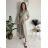 Langärmliges Hemdkleid für Damen mit Gürtel (S/M EINHEITSGRÖSSE) ITALIAN FASHION IMPSH24210151