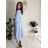 Langärmliges Hemdkleid für Damen mit Gürtel (S/M EINHEITSGRÖSSE) ITALIAN FASHION IMPSH24210151