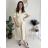Langärmliges Hemdkleid für Damen mit Gürtel (S/M EINHEITSGRÖSSE) ITALIAN FASHION IMPSH24210151