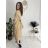Langärmliges Hemdkleid für Damen mit Gürtel (S/M EINHEITSGRÖSSE) ITALIAN FASHION IMPSH24210151